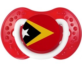Drapeau Timor Leste Sucette LOVI Dynamic Blanc-rouge classique