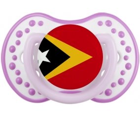 Drapeau Timor Leste Sucette LOVI Dynamic Blanc-mauve classique