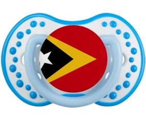 Drapeau Timor Leste Sucette LOVI Dynamic Blanc-bleu phosphorescente
