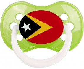 Drapeau Timor Leste Tétine Anatomique Vert classique