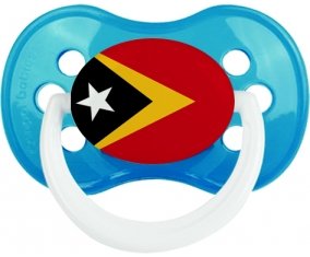 Drapeau Timor Leste Tétine Anatomique Cyan classique