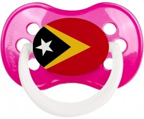 Drapeau Timor Leste Tétine Anatomique Rose foncé classique