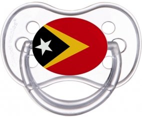 Drapeau Timor Leste Tétine Anatomique Transparente classique