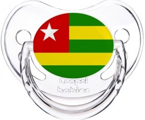 Drapeau Togo Sucette Physiologique Transparent classique