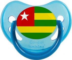 Drapeau Togo Sucette Physiologique Bleue phosphorescente