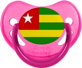 Drapeau Togo Sucette Physiologique Rose phosphorescente
