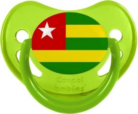 Drapeau Togo Sucette Physiologique Vert phosphorescente