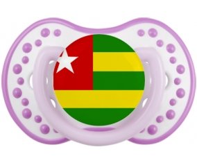 Drapeau Togo Sucette LOVI Dynamic Blanc-mauve classique