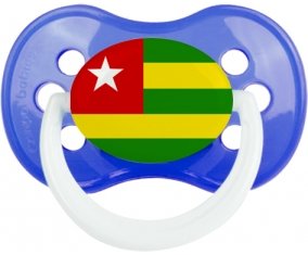 Drapeau Togo Sucette Anatomique Bleu classique