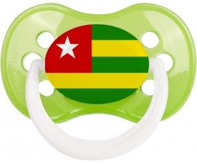 Drapeau Togo Sucette Anatomique Vert classique