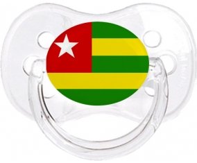 Drapeau Togo Tétine Cerise Transparent classique