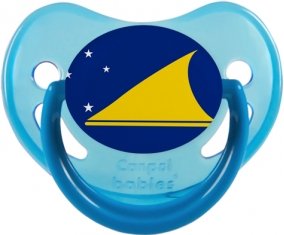 Drapeau Tokelau Tétine Physiologique Bleue phosphorescente