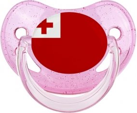 Drapeau Tonga Sucete Physiologique Rose à paillette