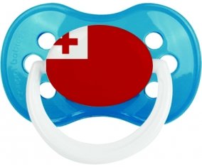 Drapeau Tonga Sucette Anatomique Cyan classique