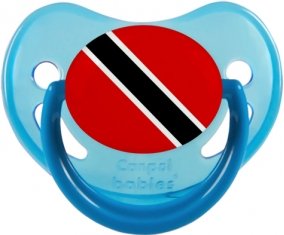 Drapeau Trinité-et-Tobago Sucette Physiologique Bleue phosphorescente