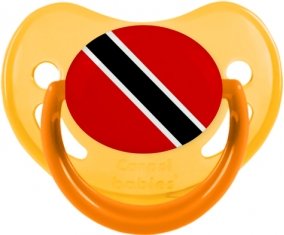 Drapeau Trinité-et-Tobago Sucette Physiologique Jaune phosphorescente
