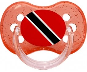 Drapeau Trinité-et-Tobago Sucette Cerise Rouge à paillette