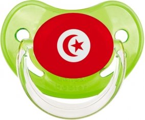 Drapeau Tunisie Sucette Physiologique Vert classique