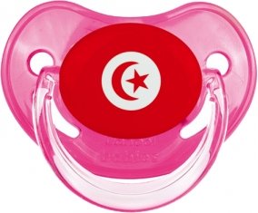 Drapeau Tunisie Sucette Physiologique Rose classique