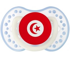 Drapeau Tunisie Sucette LOVI Dynamic Blanc-cyan classique
