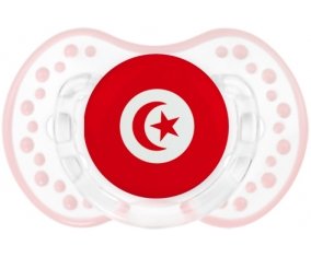Drapeau Tunisie Sucette LOVI Dynamic Retro-blanc-rose-tendre classique