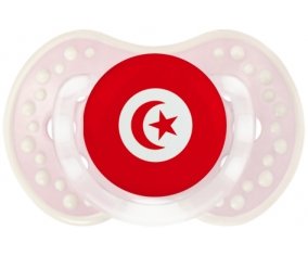Drapeau Tunisie Sucette LOVI Dynamic Retro-rose-tendre classique
