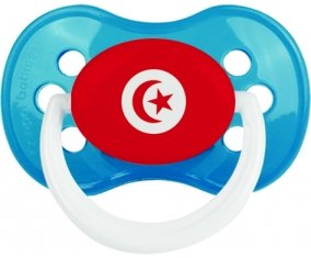 Drapeau Tunisie Sucette Anatomique Cyan classique