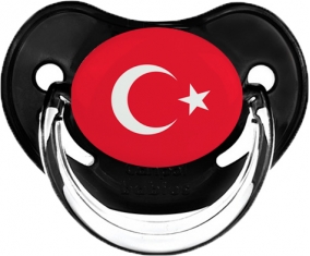 Drapeau Turquie Tétine Physiologique Noir classique