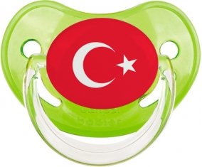 Drapeau Turquie Tétine Physiologique Vert classique