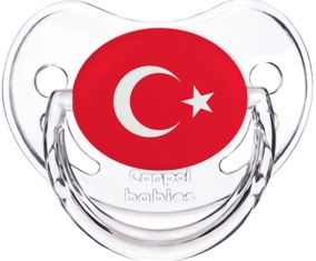 Drapeau Turquie Tétine Physiologique Transparent classique