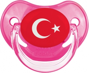 Drapeau Turquie Tétine Physiologique Rose classique