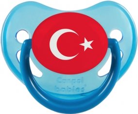 Drapeau Turquie Tétine Physiologique Bleue phosphorescente