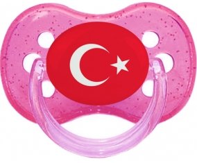 Drapeau Turquie Sucete Cerise Rose à paillette