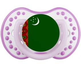 Drapeau Turkménistan Tétine LOVI Dynamic Blanc-mauve classique