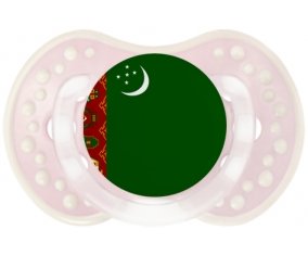 Drapeau Turkménistan Tétine LOVI Dynamic Retro-rose-tendre classique
