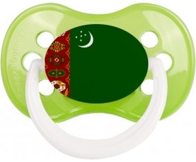 Drapeau Turkménistan Sucette Anatomique Vert classique