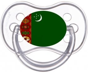 Drapeau Turkménistan Sucette Anatomique Transparente classique