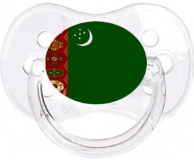 Drapeau Turkménistan Sucette Cerise Transparent classique