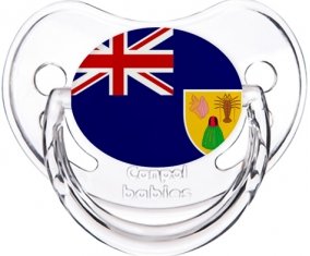 Drapeau Îles Turques-et-Caïques Sucette Physiologique Transparent classique