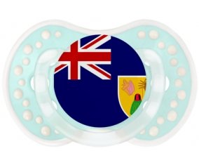 Drapeau Îles Turques-et-Caïques Sucette LOVI Dynamic Retro-turquoise-lagon classique
