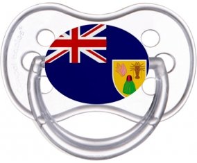 Drapeau Îles Turques-et-Caïques Tétine Anatomique Transparente classique