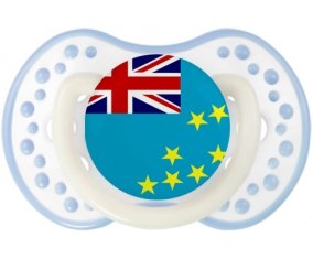 Drapeau Tuvalu Sucette LOVI Dynamic Blanc-cyan classique