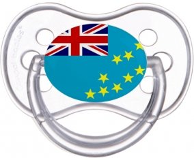 Drapeau Tuvalu Sucette Anatomique Transparente classique