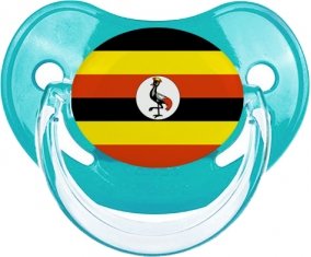 Drapeau Ouganda Tétine Physiologique Bleue classique