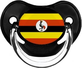Drapeau Ouganda Tétine Physiologique Noir classique