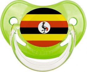 Drapeau Ouganda Tétine Physiologique Vert classique