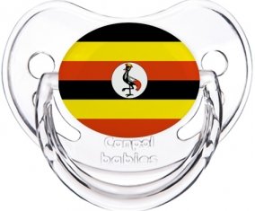 Drapeau Ouganda Tétine Physiologique Transparent classique