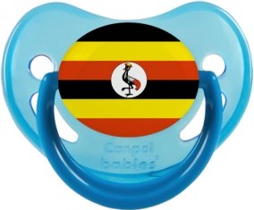 Drapeau Ouganda Tétine Physiologique Bleue phosphorescente