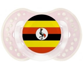 Drapeau Ouganda Sucete LOVI Dynamic Retro-rose-tendre classique