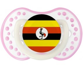 Drapeau Ouganda Sucete LOVI Dynamic Blanc-rose phosphorescente